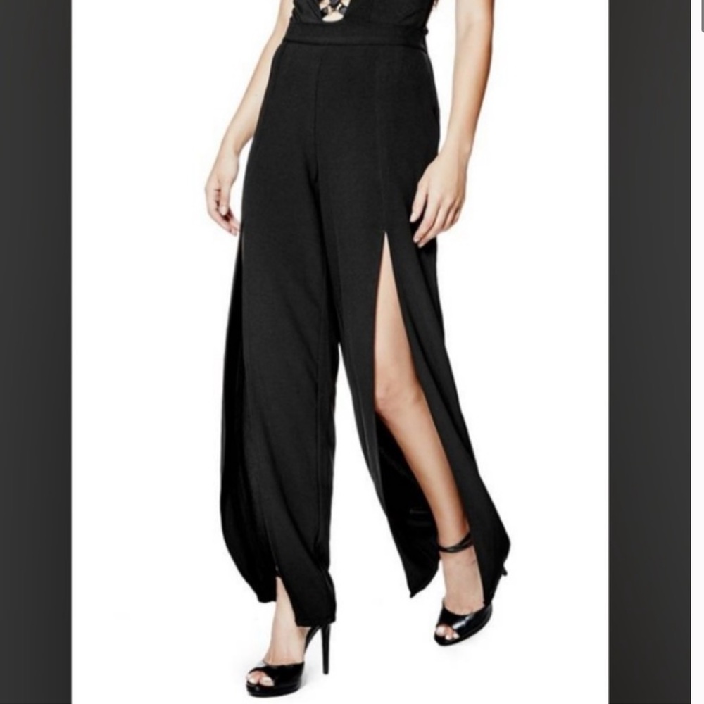 GUESS Daena Slit Palazzo Pants Small Size